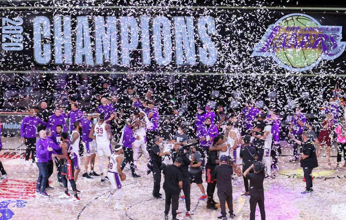 An asterisk would have you look with slightly less reverence upon, say, the Lakers' bubble-wrapped 2020 Finals win.